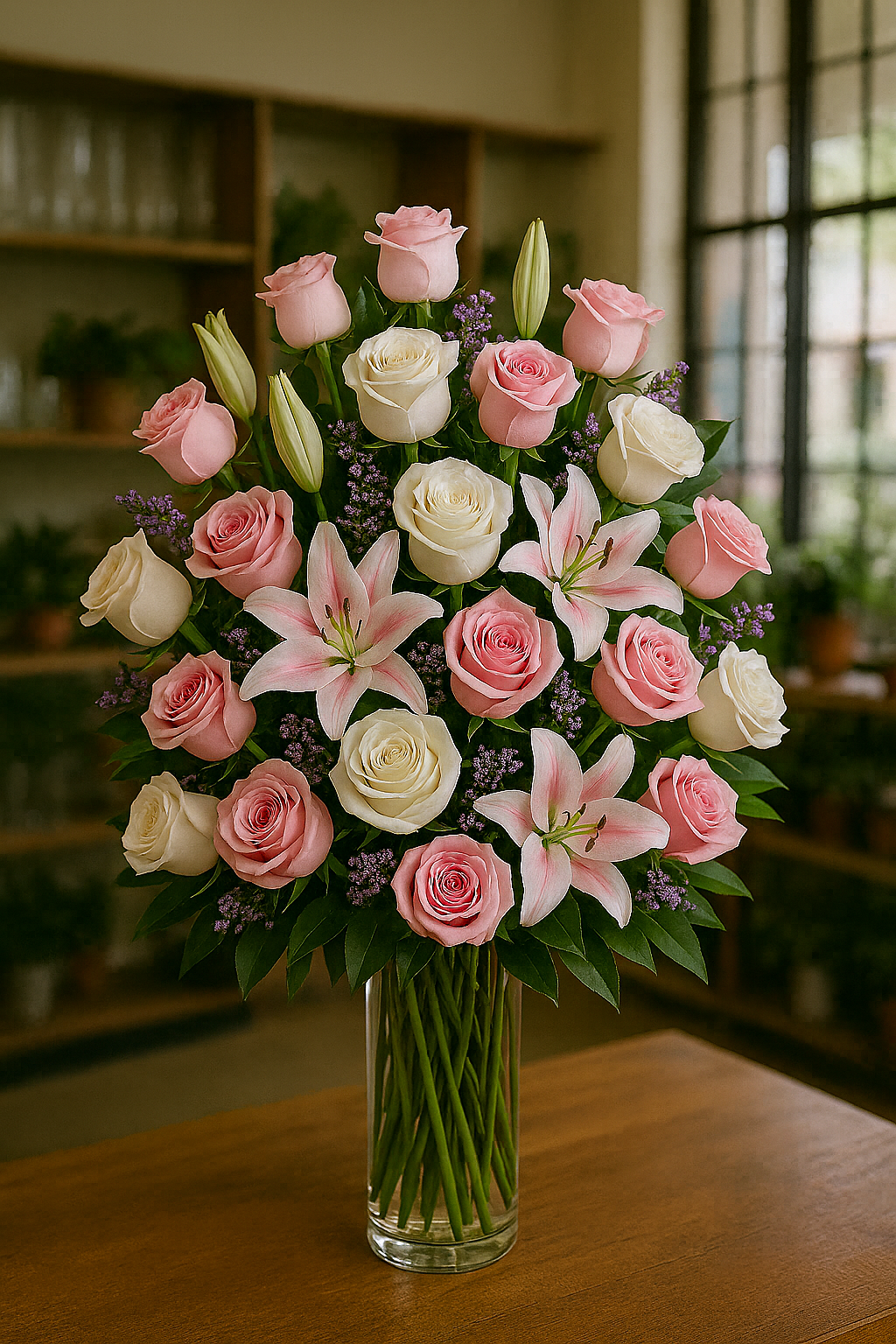 Larimer Square Roses and Lilies