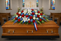 Silver Dawn Casket Spray