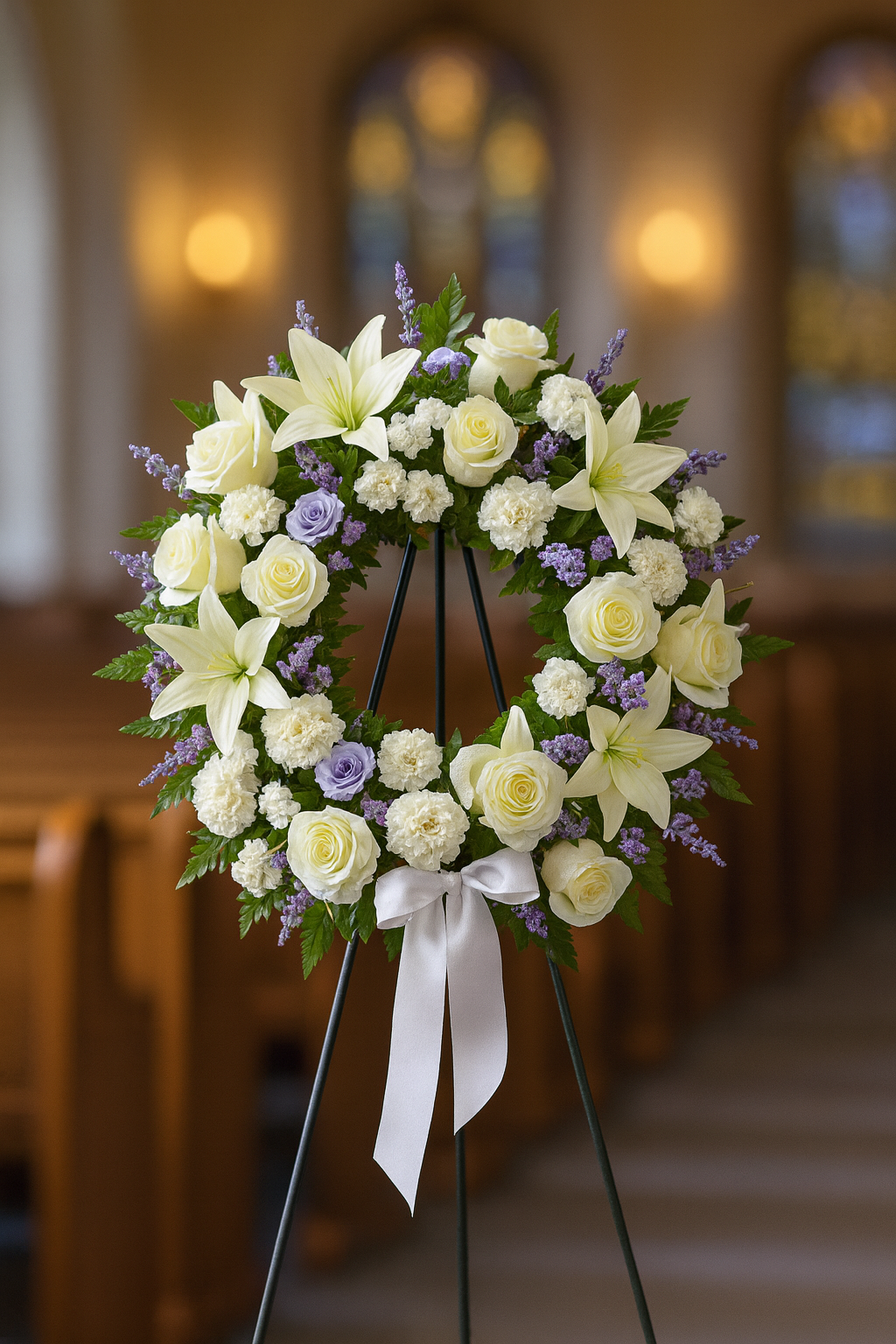 Mountain Rest Standing Wreath